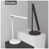 Настольная лампа ColorWay 4W со встроенным аккумулятором 1800 mAh USB in/out 5V*1A, black (CW-DL02B-B) - Image 3