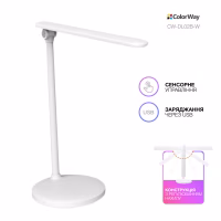 Настольная лампа ColorWay 4W со встроенным аккумулятором 1800 mAh USB in/out 5V*1A, white (CW-DL02B-W) - Image 8
