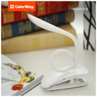 Настільна лампа ColorWay LED Flexible & Clip з вбудованим акумулятором 500mAh (CW-DL04FCB-W) - 6
