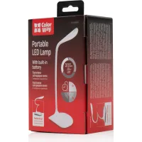 Настільна лампа ColorWay LED Portable & Flexible з вбудованим акумулятором 500mAh (CW-DL06FPB-W) - 2