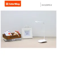 Настільна лампа ColorWay LED Portable & Flexible з вбудованим акумулятором 500mAh (CW-DL06FPB-W) - 5