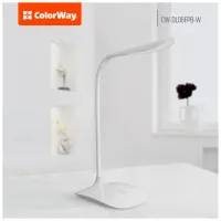 Настільна лампа ColorWay LED Portable & Flexible з вбудованим акумулятором 500mAh (CW-DL06FPB-W) - 6