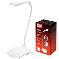 Настільна лампа ColorWay LED Portable & Flexible з вбудованим акумулятором 500mAh (CW-DL06FPB-W) - 1