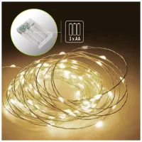 Гірлянда ColorWay Струна LED 100 10 м теплий колір 3 AA Battery (CW-G-100L10NB) - 2