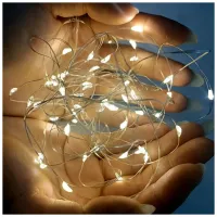 Гірлянда ColorWay Струна LED 100 10 м теплий колір 3 AA Battery (CW-G-100L10NB) - 9