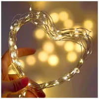 Гірлянда ColorWay Струна LED 100 10 м теплий колір 3 AA Battery (CW-G-100L10NB) - 10