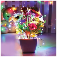 Гирлянда ColorWay Роса LED 100 10 м 8 функций разноцветная USB (CW-G-100L10NUMC) - Image 3