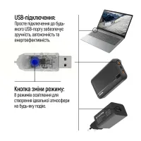 Гірлянда ColorWay Роса LED 100 10 м 8 функцій різнокольорова USB (CW-G-100L10NUMC) - 10