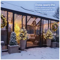 Гірлянда ColorWay Мішура LED 150 5 м 8 функцій теплий колір USB (CW-G-150L5U) - 12