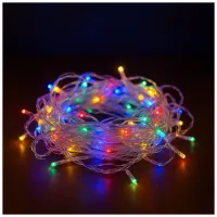 Гірлянда ColorWay LED 200 20 м (8 режимів) різнокольорова (прозорий кабель) USB (CW-G-200L20UTMC) - 2