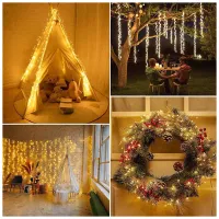 Гірлянда ColorWay Кластер LED 200 6 м 8 функцій Мідна струна Теплий колір 220 V (CW-G-200L6VC) - 12