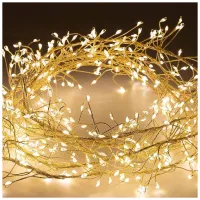 Гірлянда ColorWay Кластер LED 200 6 м 8 функцій Мідна струна Теплий колір 220 V (CW-G-200L6VC) - 2