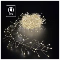 Гірлянда ColorWay Кластер LED 200 6 м 8 функцій Мідна струна Теплий колір 220 V (CW-G-200L6VC) - 3