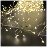 Гірлянда ColorWay Кластер LED 200 6 м 8 функцій Мідна струна Теплий колір 220 V (CW-G-200L6VC) - 4