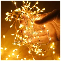 Гірлянда ColorWay Кластер LED 200 6 м 8 функцій Мідна струна Теплий колір 220 V (CW-G-200L6VC) - 5