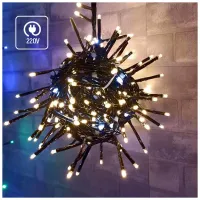 Гірлянда ColorWay Мішура-водоспад LED 250 5 м 150 теплий статичний+100 білий водоспад (CW-G-250L5VMC) - 6