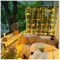 Гірлянда ColorWay Роса LED 50 5 м 8 функцій теплий колір USB (CW-G-50L5NU) - Зображення 3