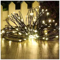 Гірлянда ColorWay Роса LED 50 5 м 8 функцій теплий колір USB (CW-G-50L5NU) - Зображення 7