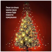 Гірлянда ColorWay Каскад LED 98 7 x 1.5 м 8 функцій (CW-G-98L71CU) - 10