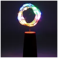Гірлянда ColorWay пробка для пляшки на батарейках LED 20/2М (5шт/уп) кольорова (CW-GC-20L2BMC) - 5