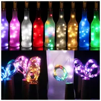 Гірлянда ColorWay пробка для пляшки на батарейках LED 20/2М (5шт/уп) кольорова (CW-GC-20L2BMC) - 9