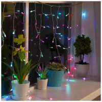 Гірлянда ColorWay Бахрома 3мx0.6м 100Led IP20 кольорова (CW-GF-100L36VMC) - 11