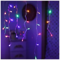 Гірлянда ColorWay Бахрома 3мx0.6м 100Led IP20 кольорова (CW-GF-100L36VMC) - 8