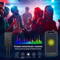 Гірлянда ColorWay Smart LED RGB WiFi+Bluetooth 10M 60LED IP65 (CW-GS-60L10UMC) - 5