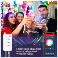 Гірлянда ColorWay Smart LED RGB WiFi+Bluetooth 10M 60LED IP65 (CW-GS-60L10UMC) - 10