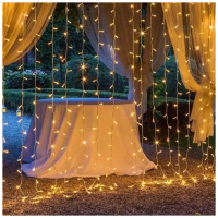 Гирлянда ColorWay Штора занавес 3 x 2 м 240 LED USB теплый цвет (CW-GW-240L32U) - Image 9