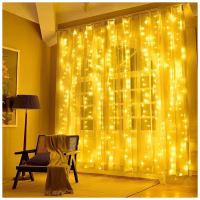 Гирлянда ColorWay Штора занавес 3 x 2 м 240 LED USB теплый цвет (CW-GW-240L32U) - Image 10