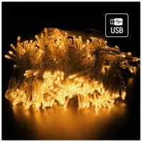 Гірлянда ColorWay Штора завіса 3 x 3 м 300 LED USB теплий колір (CW-GW-300L33U) - 4