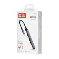 Концентратор ColorWay USB-C 4-в-1 USB2.0х3/USB3.0 (CW-HUB04) - 10