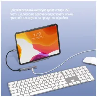 Концентратор ColorWay USB-C 4-in-1 USB-C2.0х3/USB3.0 (CW-HUB07) - 9