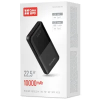 Батарея універсальна ColorWay 10 000 mAh PD/22.5W, QC/3.0, LCD, Black (CW-PB100LPB3BK-PDD) - Зображення 5
