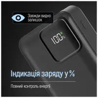 Батарея универсальная ColorWay 20 000 mAh Optimal Power PD/22.5W, QC/3.0, Black (CW-PB200LPB5BK-PDD) - Изображение 10