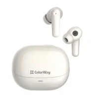 Навушники ColorWay Slim TWS-1 Earbuds Long Life Beige (CW-TWS1BE) - 1