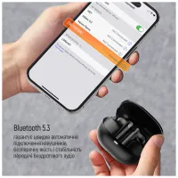 Навушники ColorWay Slim TWS-1 Earbuds Long Life Black (CW-TWS1BK1) - 11