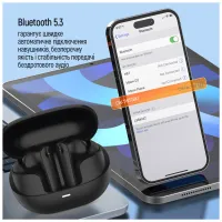 Навушники ColorWay Slim TWS-1 Earbuds Long Life Black (CW-TWS1BK1) - 12