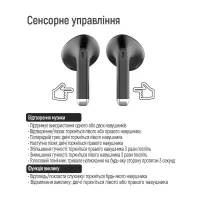 Навушники ColorWay Slim TWS-2 Earbuds Black (CW-TWS2BK) - 8