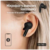 Наушники ColorWay Slim TWS-5 Earbuds Black (CW-TWS5BK) - Изображение 10