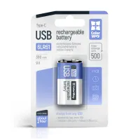 Акумулятор Крона USB-С 390 mAh 9V (Li-Polymer) ColorWay (CW-UB9V-06) - 1