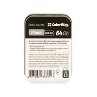 USB флеш накопичувач ColorWay Piano 64 GB 3.0 Black (CW-USBPO64) - 10