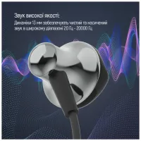 Навушники ColorWay Slim 3.5 mm Wired Earphone Blast 1 Black (CW-WD01BK) - 11