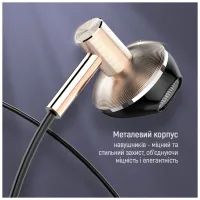 Навушники ColorWay Slim 3.5 mm Wired Earphone Blast 2 Black (CW-WD02BK) - 11