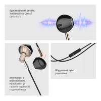 Навушники ColorWay Slim 3.5 mm Wired Earphone Blast 2 Black (CW-WD02BK) - 9