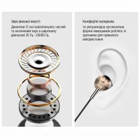 Навушники ColorWay Slim 3.5 mm Wired Earphone Blast 2 Black (CW-WD02BK) - 10