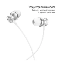 Навушники ColorWay 3.5 mm Wired Earphone UrbanBeat White (CW-WD03WT) - 3