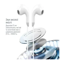 Навушники ColorWay 3.5 mm Wired Earphone Sound Wave White (CW-WD04WT) - 4