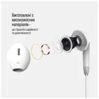 Навушники ColorWay 3.5 mm Wired Earphone Sound Wave White (CW-WD04WT) - 5